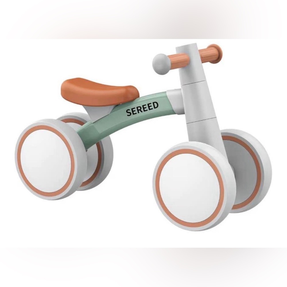 Kids Balance Bike - Mint Green & Orange